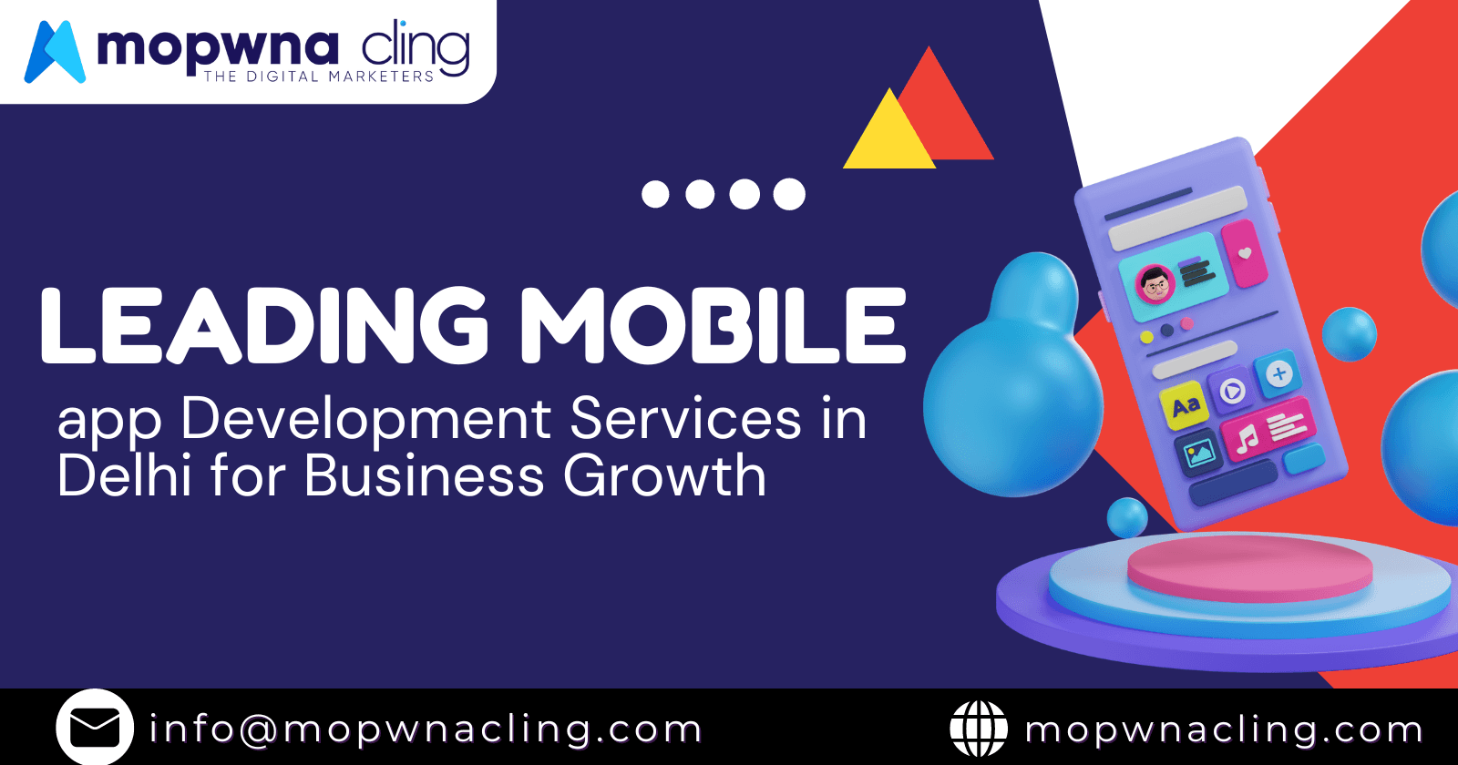 MOPWNA CLING: Leading Mobile App Development Services in Delhi