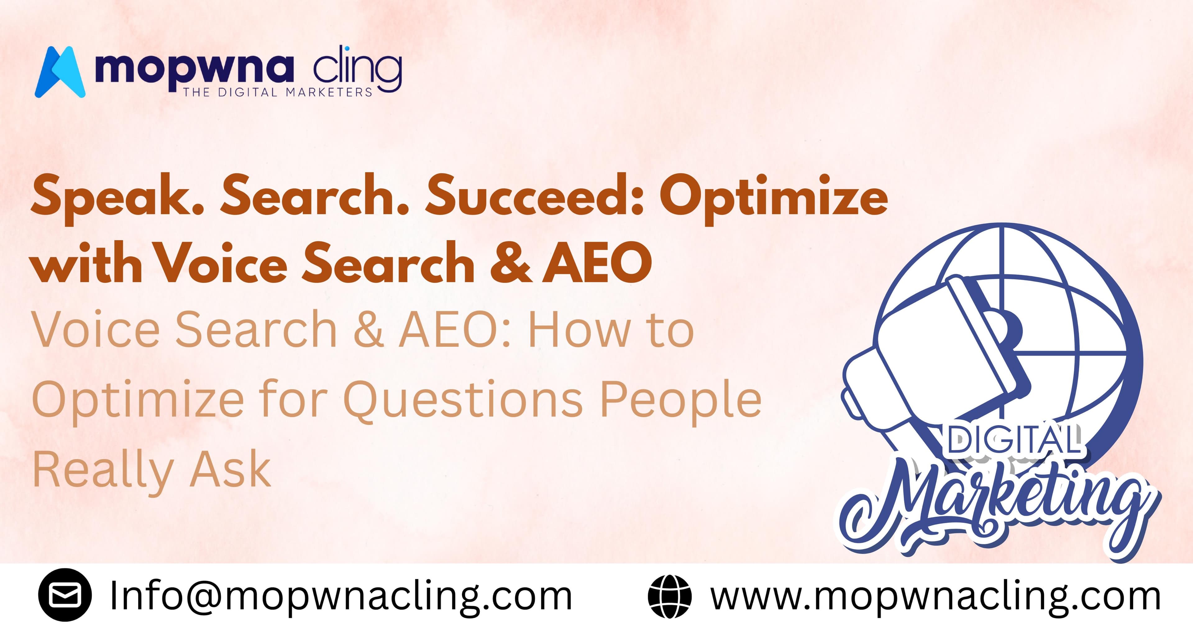 🎙️ Voice Search & AEO: How to Get Found When People Ask Real Questions