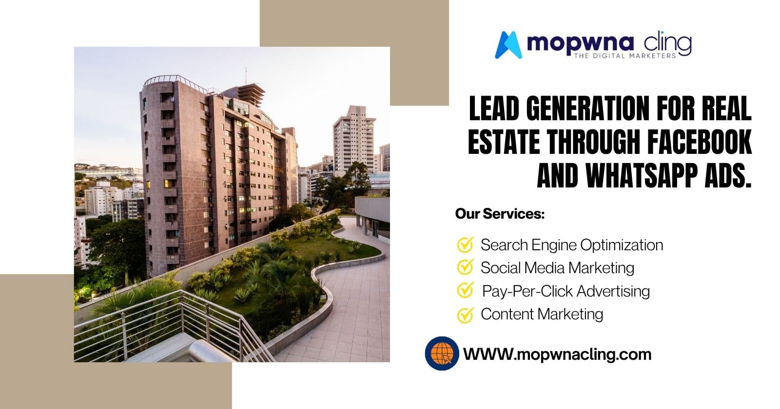 Lead Generation for Real Estate Through Facebook and WhatsApp Ads.