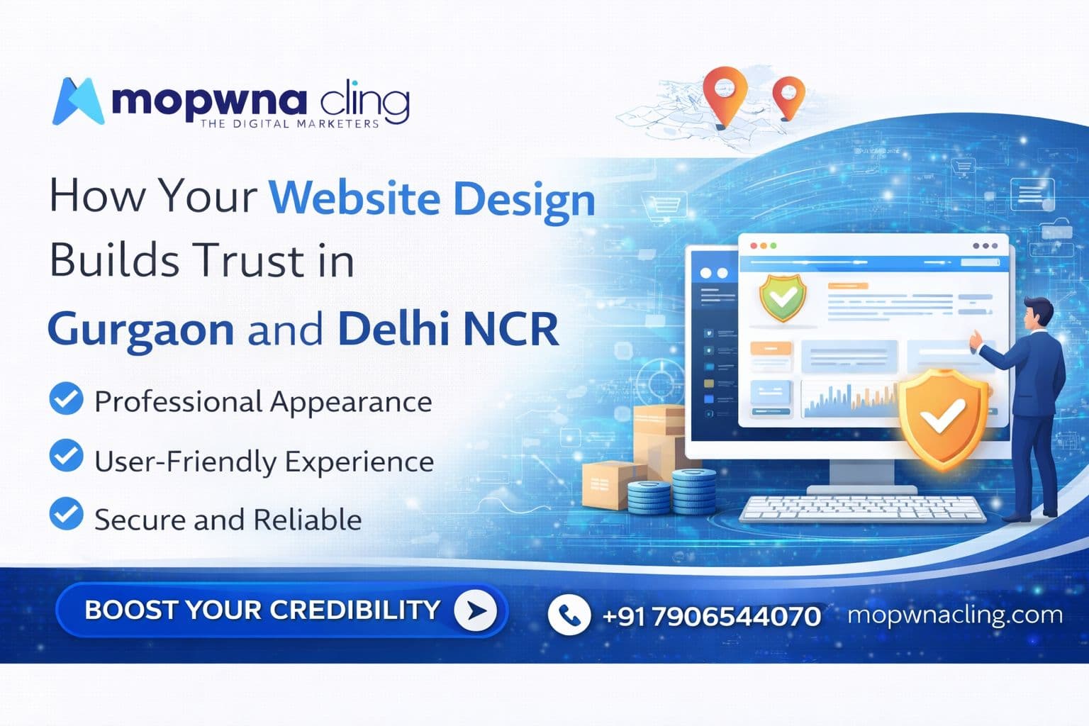 How Your Website Design Builds Trust in Gurgaon and Delhi NCR