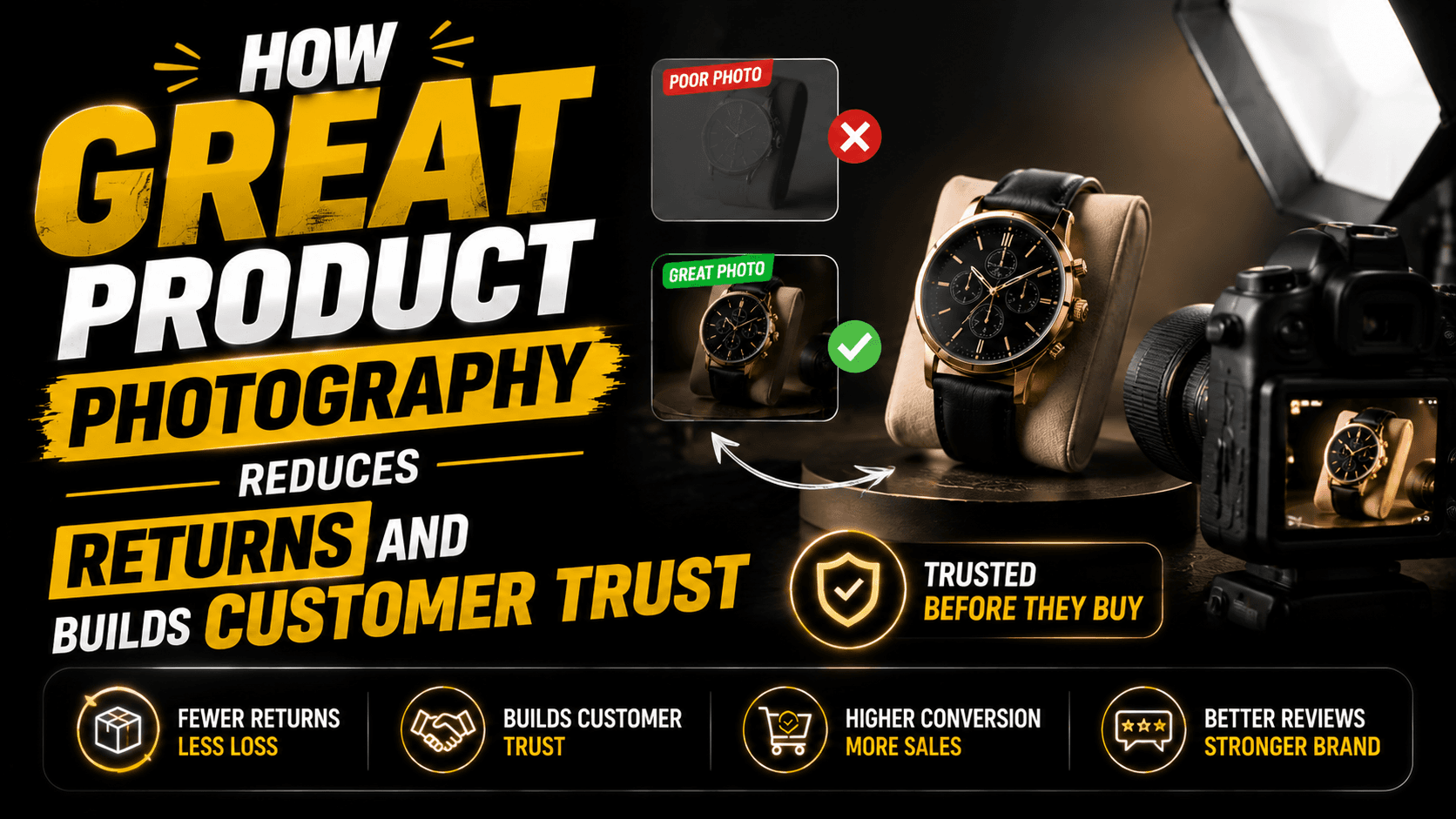 How Great Product Photography Reduces Returns and Builds Customer Trust