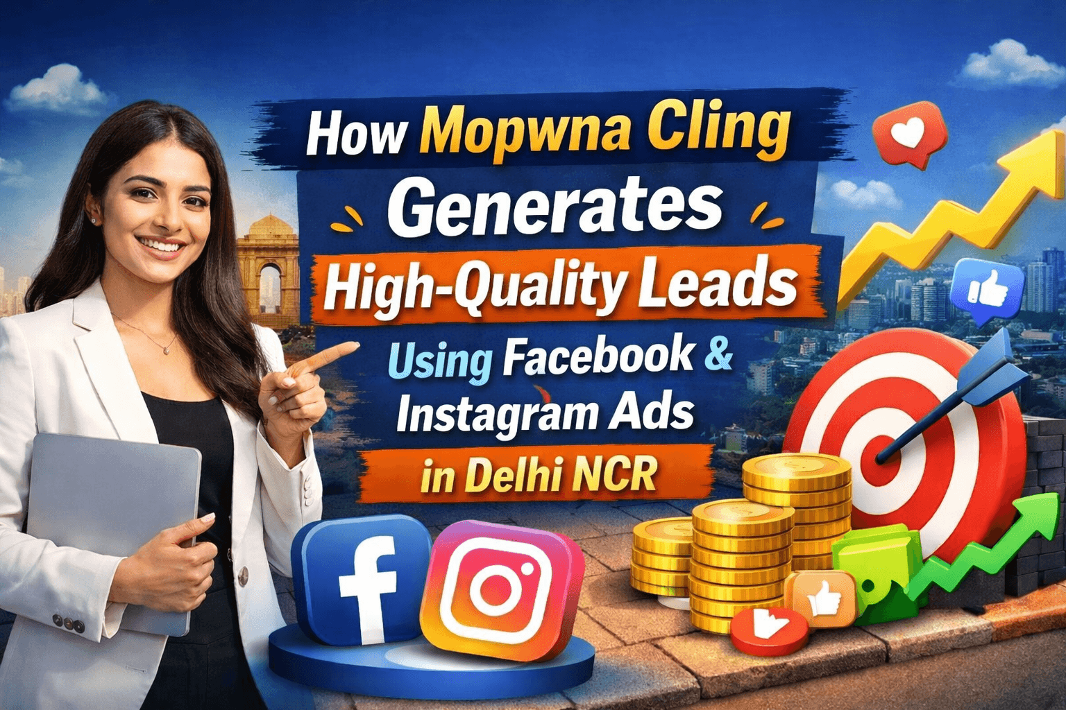 How Mopwna Cling Generate High Quality Leads Using Facebook & Instagram Ads in Delhi NCR