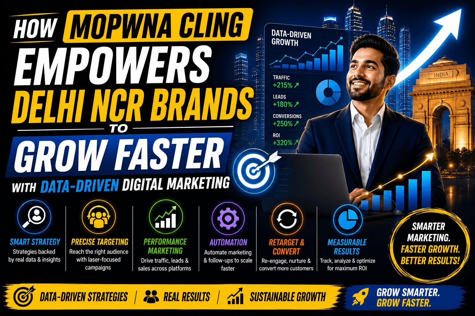 How Mopwna Cling Empowers Delhi NCR Brands to Grow Faster with Data-Driven Digital Marketing
