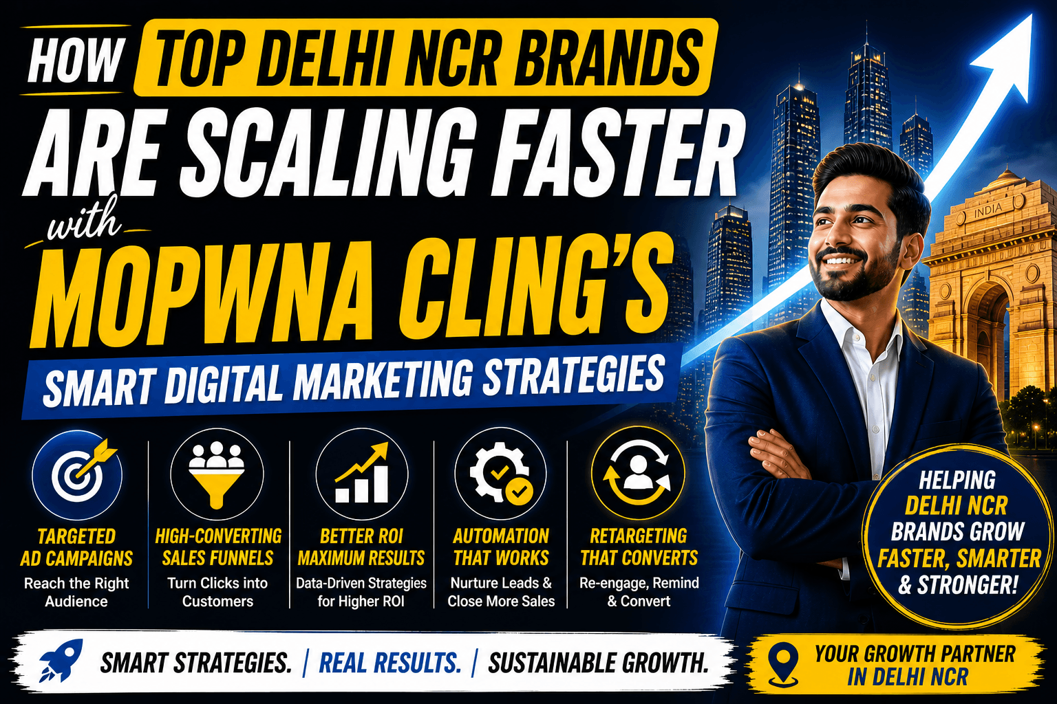 How Top Delhi NCR Brands Are Scaling Faster with Mopwna Cling’s Smart Digital Marketing Strategies