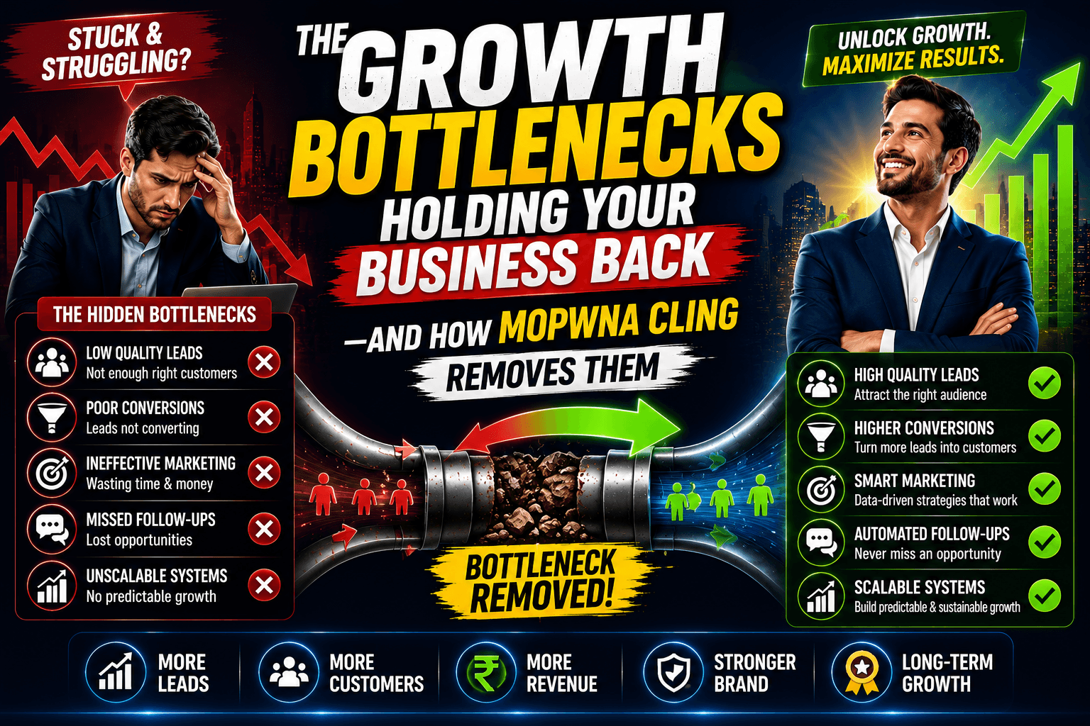 The Growth Bottlenecks kind a Stopping Your Business—and how Mopwna Cling Digs Them Out