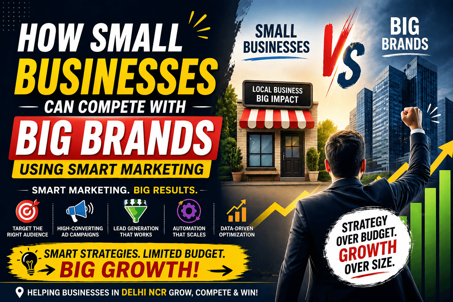 How Small Businesses Can Compete with Big Brands Using Smart Marketing with the Help of Mopwna Cling