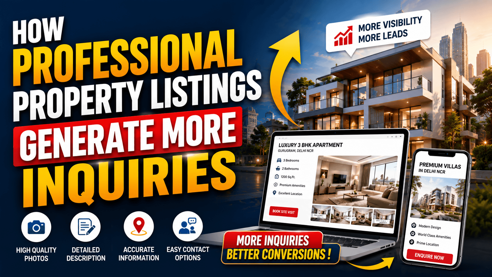 How Professional Property Listings Generate More Inquiries
