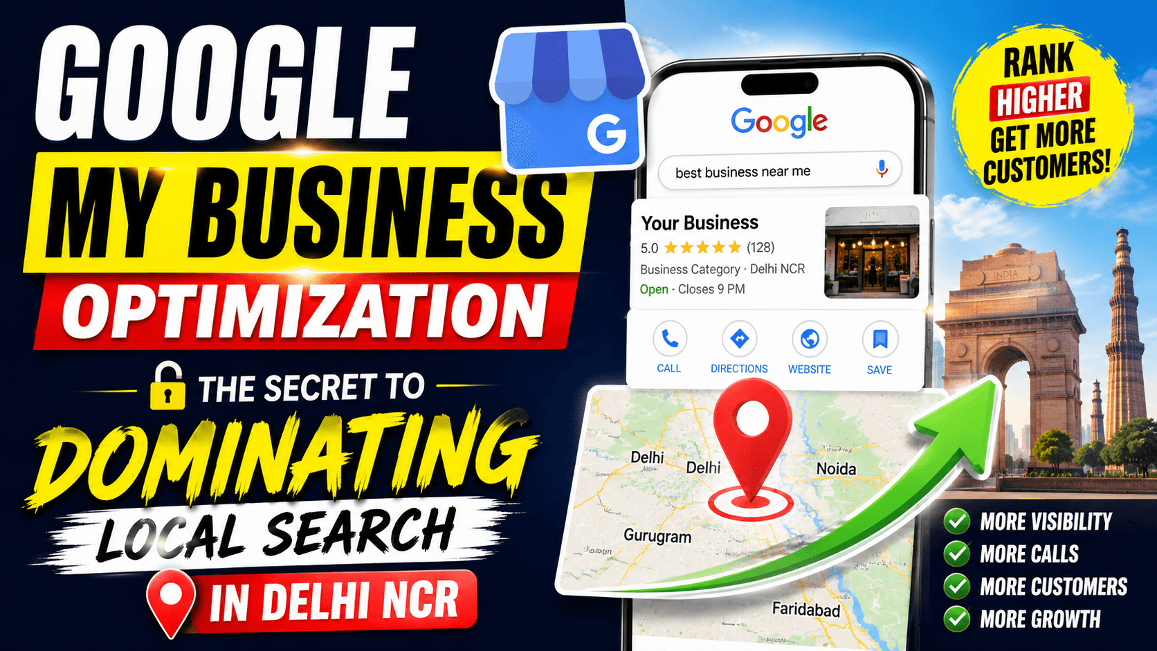 Google My Business Optimization: The Secret to Dominating Local Search in Delhi NCR