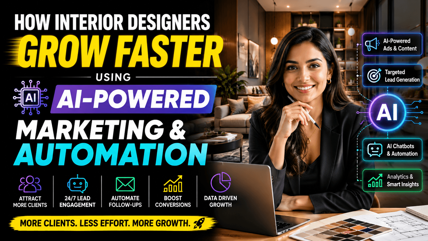 How Interior Designers Can Grow Faster Using AI-Powered Marketing and Automation