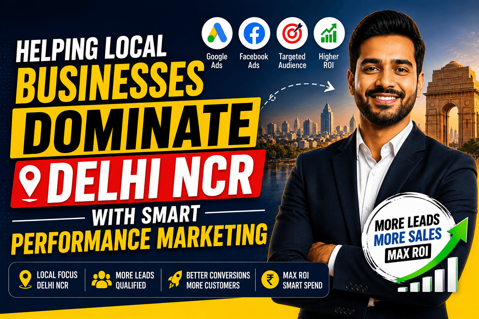 How Mopwna Cling Helps Local Businesses Dominate Delhi NCR with Smart Performance Marketing