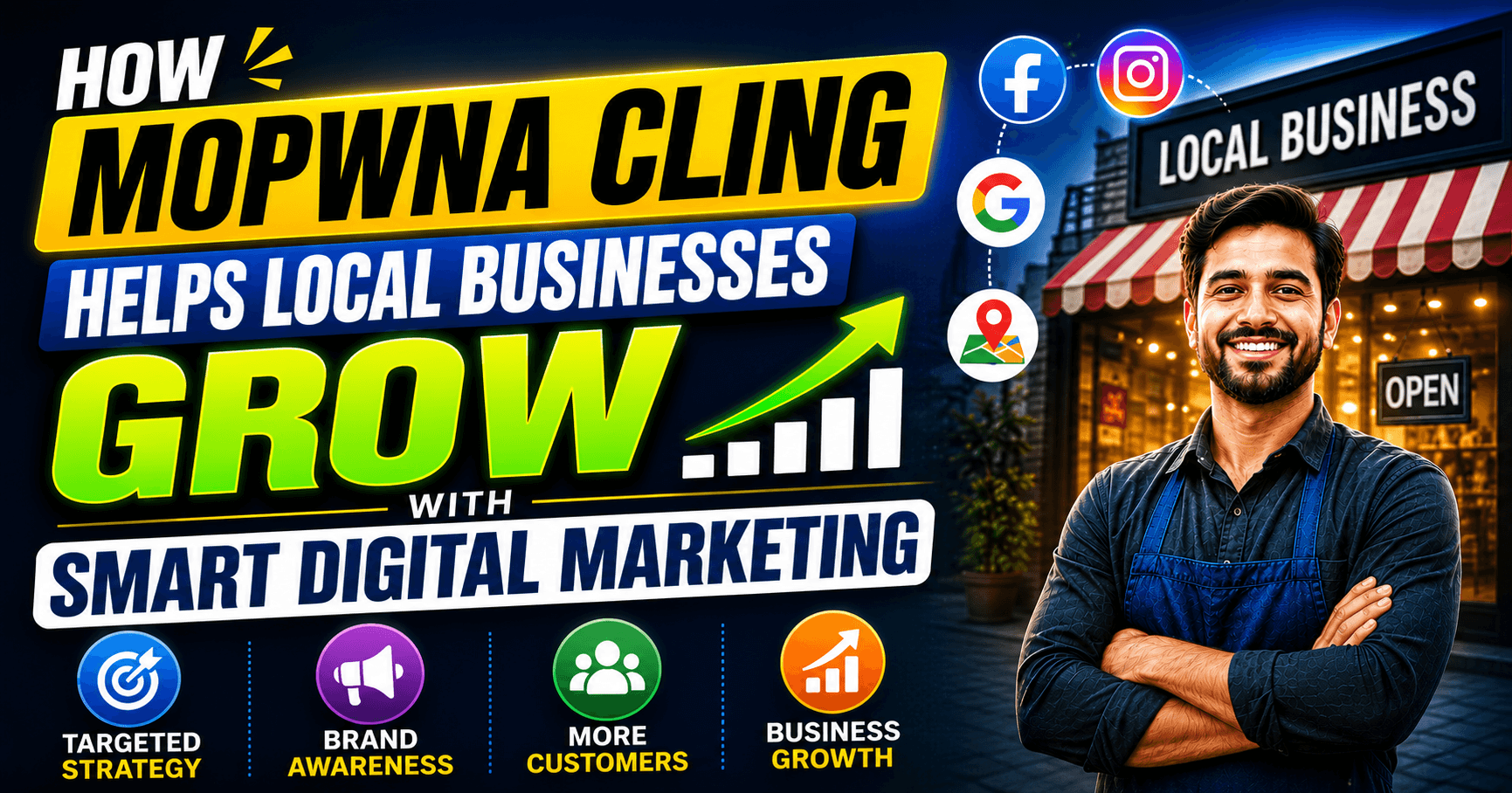 How Mopwna Cling Helps Local Businesses Grow with Smart Digital Marketing