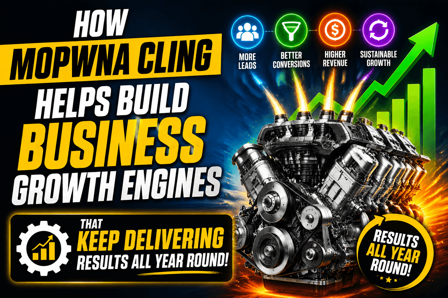 How Mopwna Cling Helps Build Business Growth Engines, That Keep Delivering Results All Year Round
