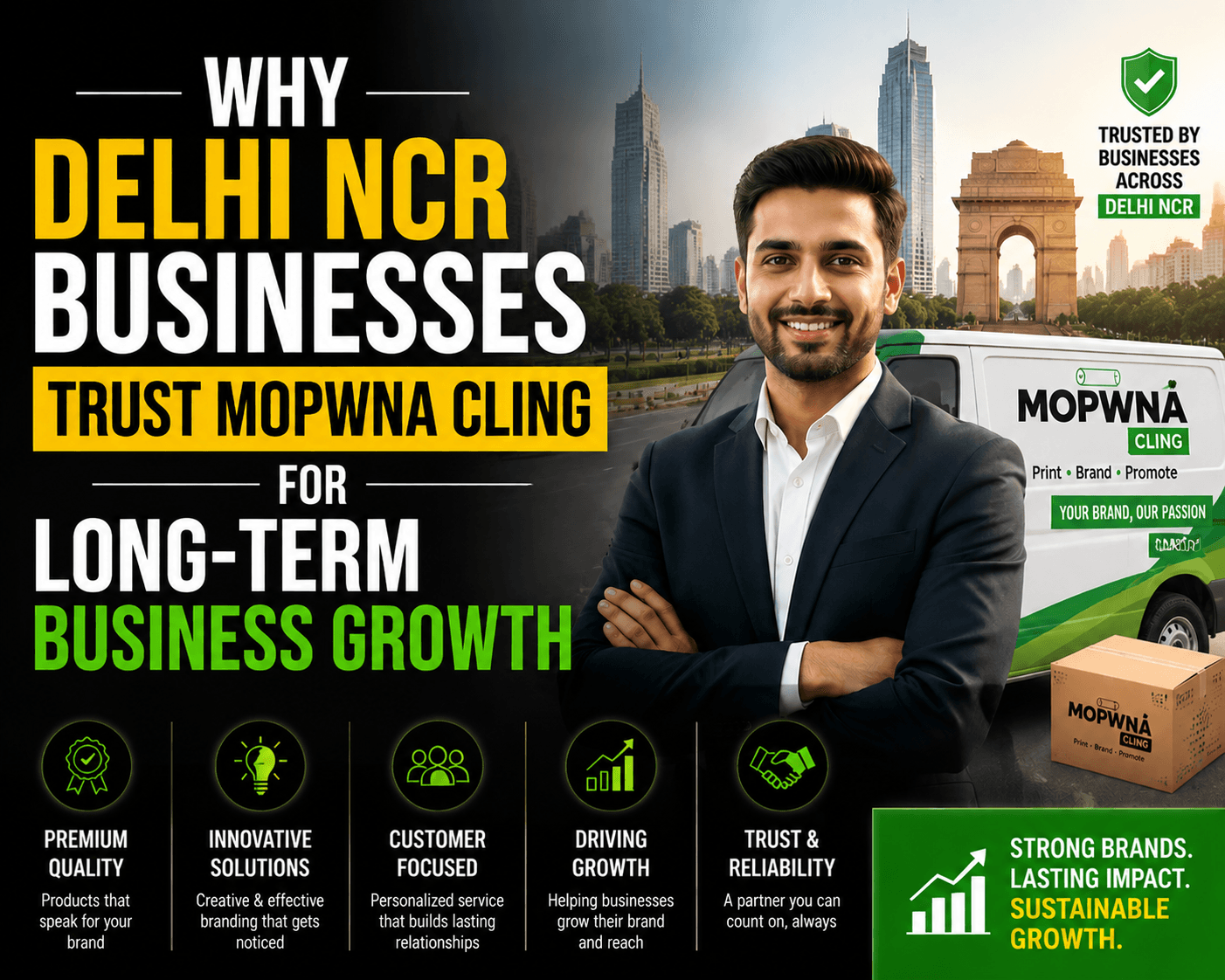 Why Delhi NCR Businesses Trust Mopwna Cling for Long-Term Business Growth