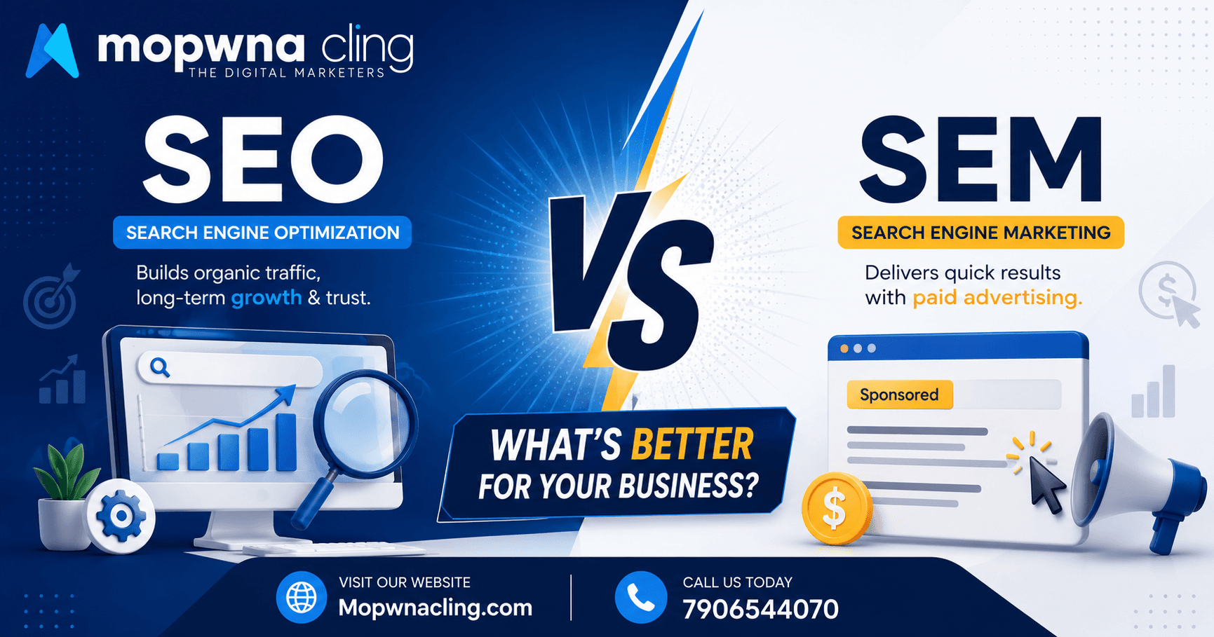 SEO vs SEM: What’s Better for Your Business? MOPWNA.CLING Explains